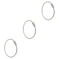 thumbnail image 4 of Langgg Wire Keychain Stainless Steel Cable Loop Keyring Home Car Keys Organization Hanging Luggage Tag Outdoor Gadget Cable Key Ring silver 15cmx2mm 3Set, 4 of 6
