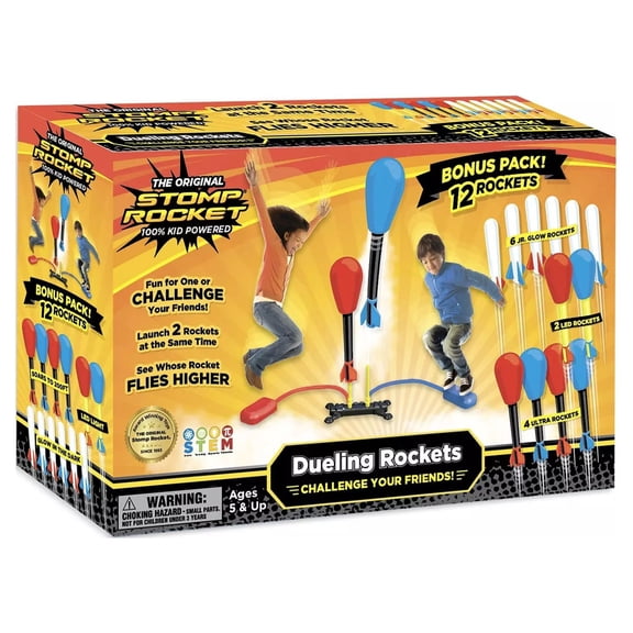 Stomp Rocket Dueling Bonus Pack, 12 Rockets
