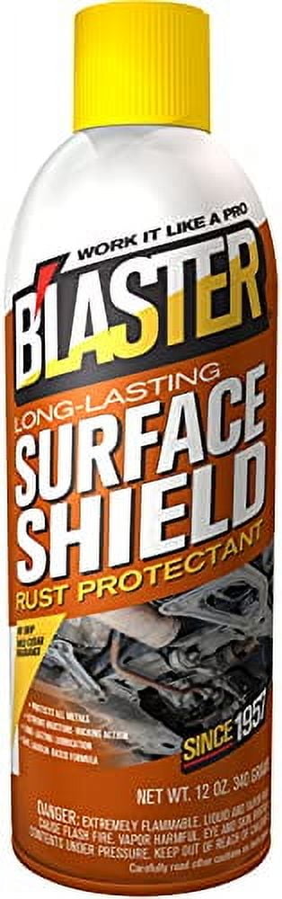 Blaster Surface Shield Complete Corrosion Protection for Long Lasting Automotive Rust Inhibiting Undercoating Applications, 12 oz Aerosol Can, Pack of 6 Spray Cans