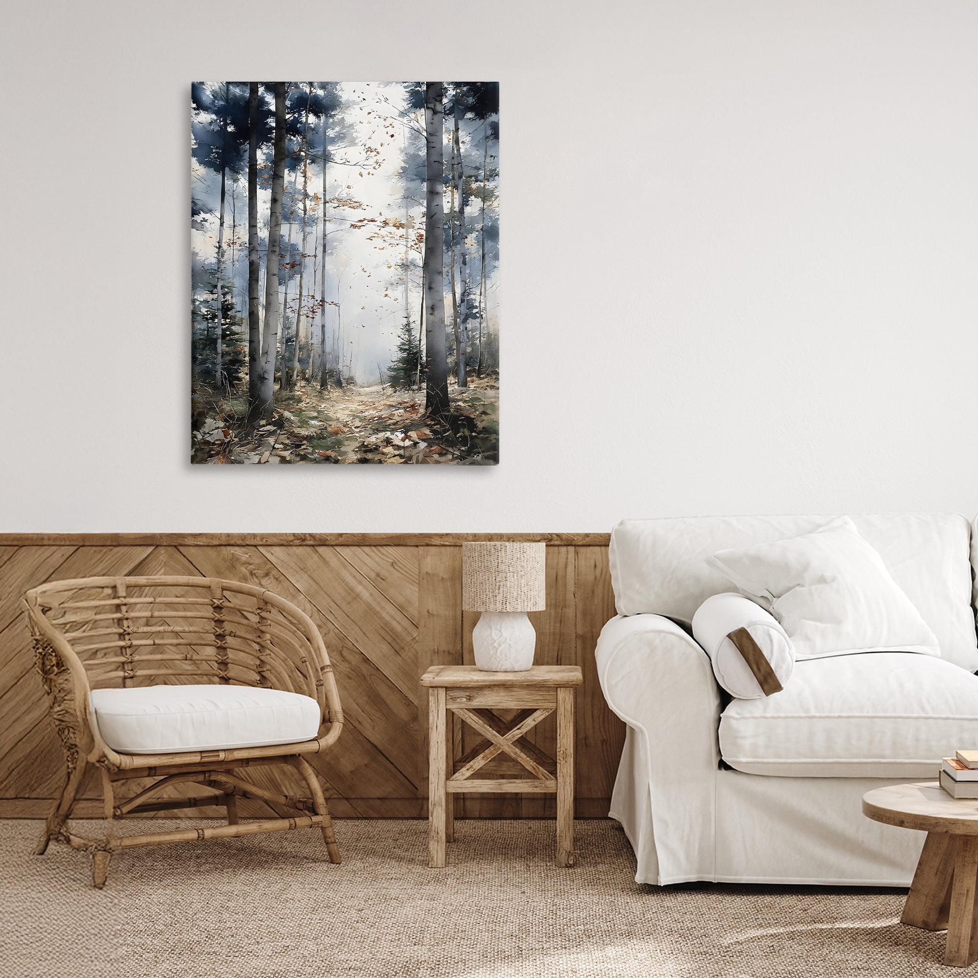 Stupell Industries Cold Woods Birch Forest Canvas Wall Art, design by Franklyn Gregory