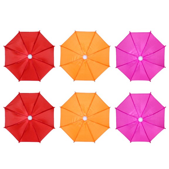 PAMINGONO Christmas Miniature Umbrellas Iron 6Pcs