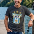 thumbnail image 4 of Jollimate Argentina Football Crest Men's Graphic T-Shirt, Distressed AFA Soccer Fan Casual Short Sleeve Tee, Sports Supporter Gift for Men, 4 of 6