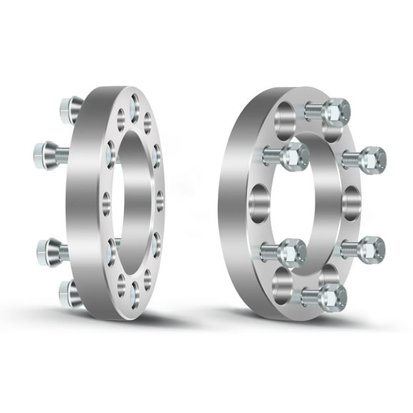 OCPTY Entretoises de Roue 6x5.5 à 6x5.5 pour 4Runner pour Amigo pour Canyon pour Colorado pour D50 pour Entourage 1 Pouce 12x1.5 Clous 108mm Engrenage de Moyeu Entretoises de Roue Forgées 6 Crampons 2 Pcs