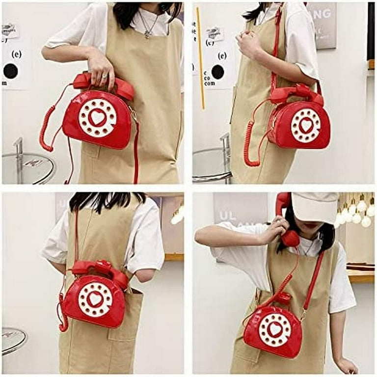 ショルダーバッグ・ポシェット Hashtag DDD Cell Phone Shape Shoulder Pain Bag zttd telephone shaped purse shoulder crossbody tote bags