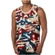 thumbnail image 1 of Hombres Impresión Casual sin Mangas Suéter Cuello Redondo Tanque Deportivo, 1 of 4