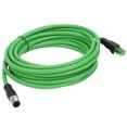 thumbnail image 4 of Cable Ethernet industrial M12 a RJ45, resistente al agua IP67, cable de conexión de 5 m/16,4 pies de longitud, 4 of 12