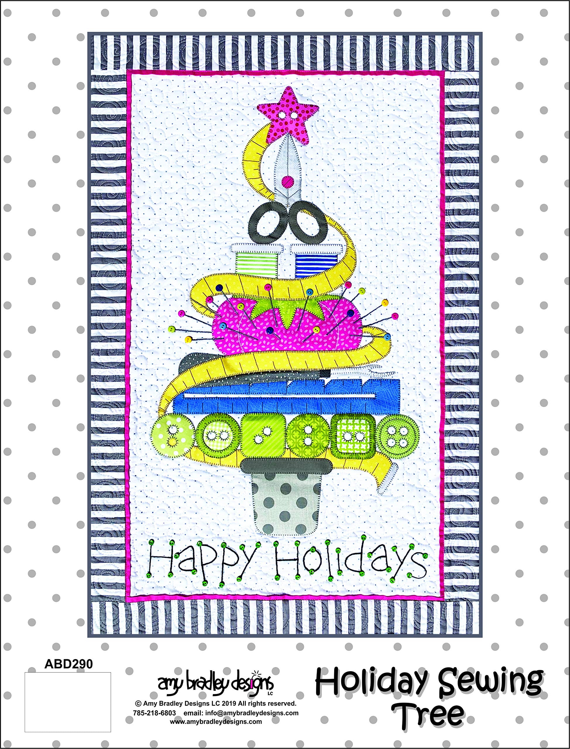 Amy Bradley Designs ABD290 Holiday Sewing Tree Quilt Pattern - Walmart.com