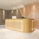 thumbnail image 3 of Luxury Wood Reception Desks Cashier Office Store Simple Hotel Reception Desk Standing Console Recepcion Mostrador Bar Furniture My Lux Decor Round, 3 of 12