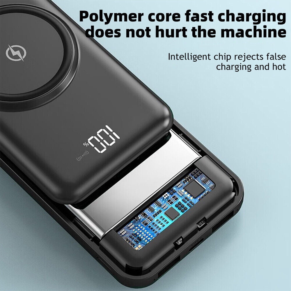USB Wireless Power Bank Backup Fast Portable Charger External Battery 1000000mAh