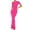 1Hot Pink, variant on Women's Sexy Crew Neck Lounge Long Dress Elegant Long Sleeve Ribbed Bodycon Maxi Dresses