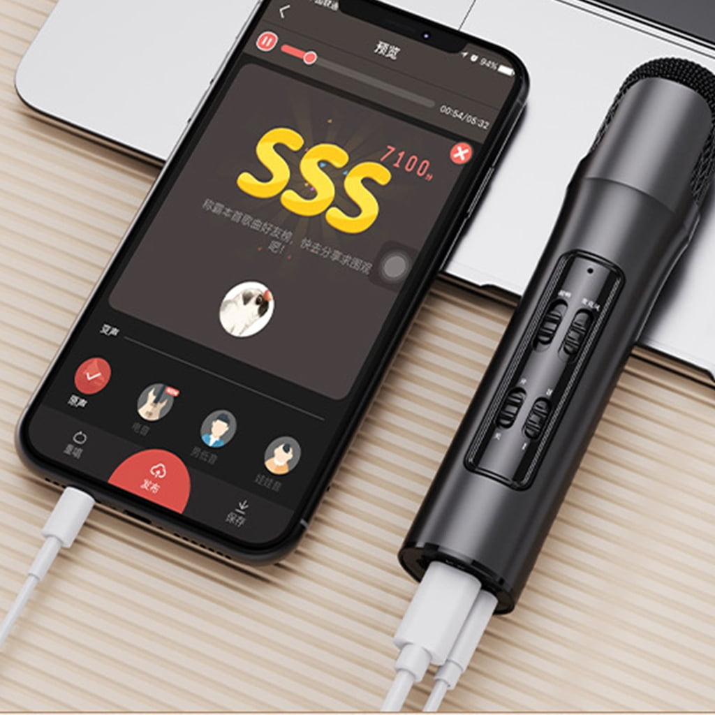 Singing Machines Portable Microphones Mic for Singing Speeches Cordless Microphones Karaoke Machines