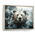 thumbnail image 2 of Designart "Dreamlike Grizzly Bear In Surreal Setting" Animals Bear Floater Framed Canvas Art Print, 2 of 5