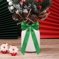thumbnail image 6 of 3x7 Inch Satin Ribbon Christmas Tree Bow Ornament,Xmas Accessory for Garland Front Door Wreath Fireplace,Rustic Holiday Party Decor for Indoor Outdoor Home Mantle Window Wall Table Entryway Decor, 6 of 6