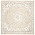 thumbnail image 5 of SAFAVIEH Micro-Loop Emilija Floral Bordered Wool Area Rug, Light Grey/Ivory, 9' x 12', 5 of 6