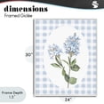 thumbnail image 4 of Stupell Industries Shabby Chic Blue Checkered Blooms White Framed Giclee Art, 24 x 30, by Lanie Loreth, 4 of 8