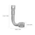 thumbnail image 2 of YSNOOWE Manomètre de Vide HVAC Rallonge de Valve de Pneu Laiton Argent 1Pcs, 2 of 8
