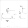 thumbnail image 2 of Tribecca Collection European Style Toilet Tissue Holder in Brushed Bronze, 2 of 2