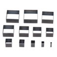 thumbnail image 1 of 12Pcs Squares Leather Cutting Mold Alloy Steel Die Punch Cutter for Fabric Clay Rubber 5?60mm, 1 of 5