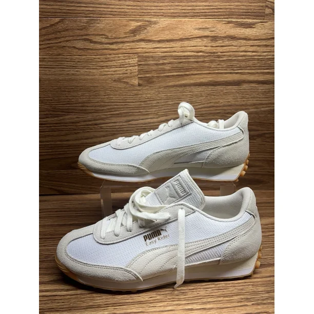 PU & MA Easy Rider Mesh Mens White Tan Size 10 US 401253-03