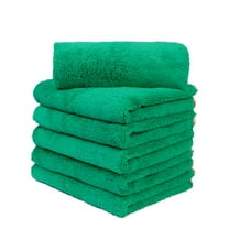 Carcarez Microfiber Cleaning Car Detailing Supplies Absorbent Wash Car Drying Towel 16 "x24" (Pack of 6)