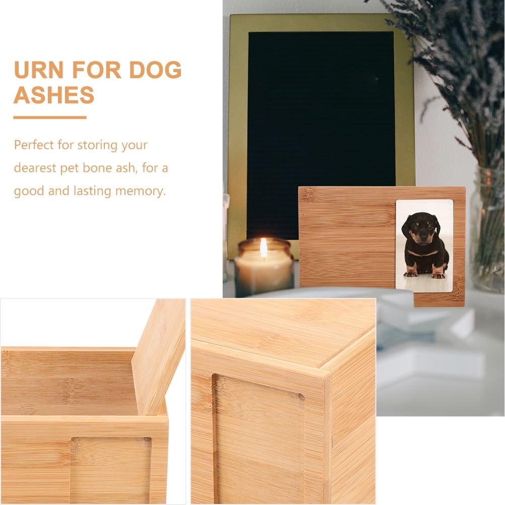 WHAMVOX  Medium Pet Urns for Dogs Ashes Bone Holder Cremation Container