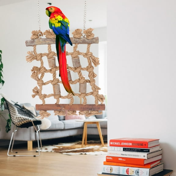 Supvox 1Set Pet Climbing Toy Parrot Nibbling Toy Wood for Birds Chewing Exercise