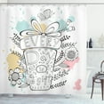 thumbnail image 1 of Ambesonne Saying Shower Curtain, Floral Every Day is a Gift, 69"Wx70"L, Multicolor, 1 of 3