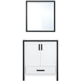 thumbnail image 4 of Lexora Home Ziva 30" Single Vanity with Mirror in White, 4 of 6