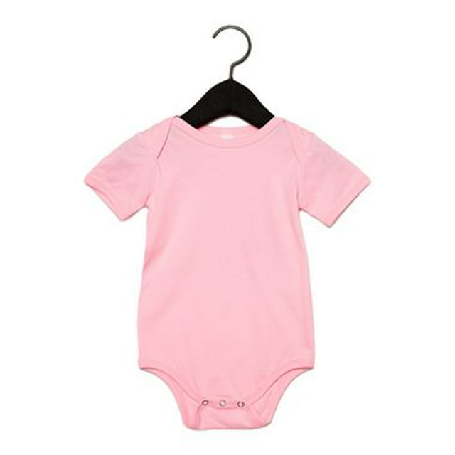 Bella Canvas Cache-Couche en Jersey pour Bébé, 3-6, Rose