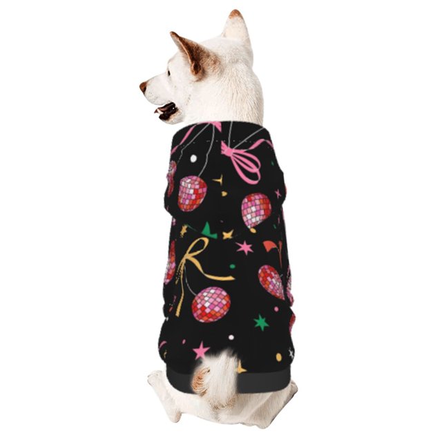 Balery Disco Mirror Ball Sudadera con Capucha para Perros Pequeños – Ropa para Mascotas, Disfraz para Perros y Gatos, Ideal para Fiestas y Cosplay-X-Large