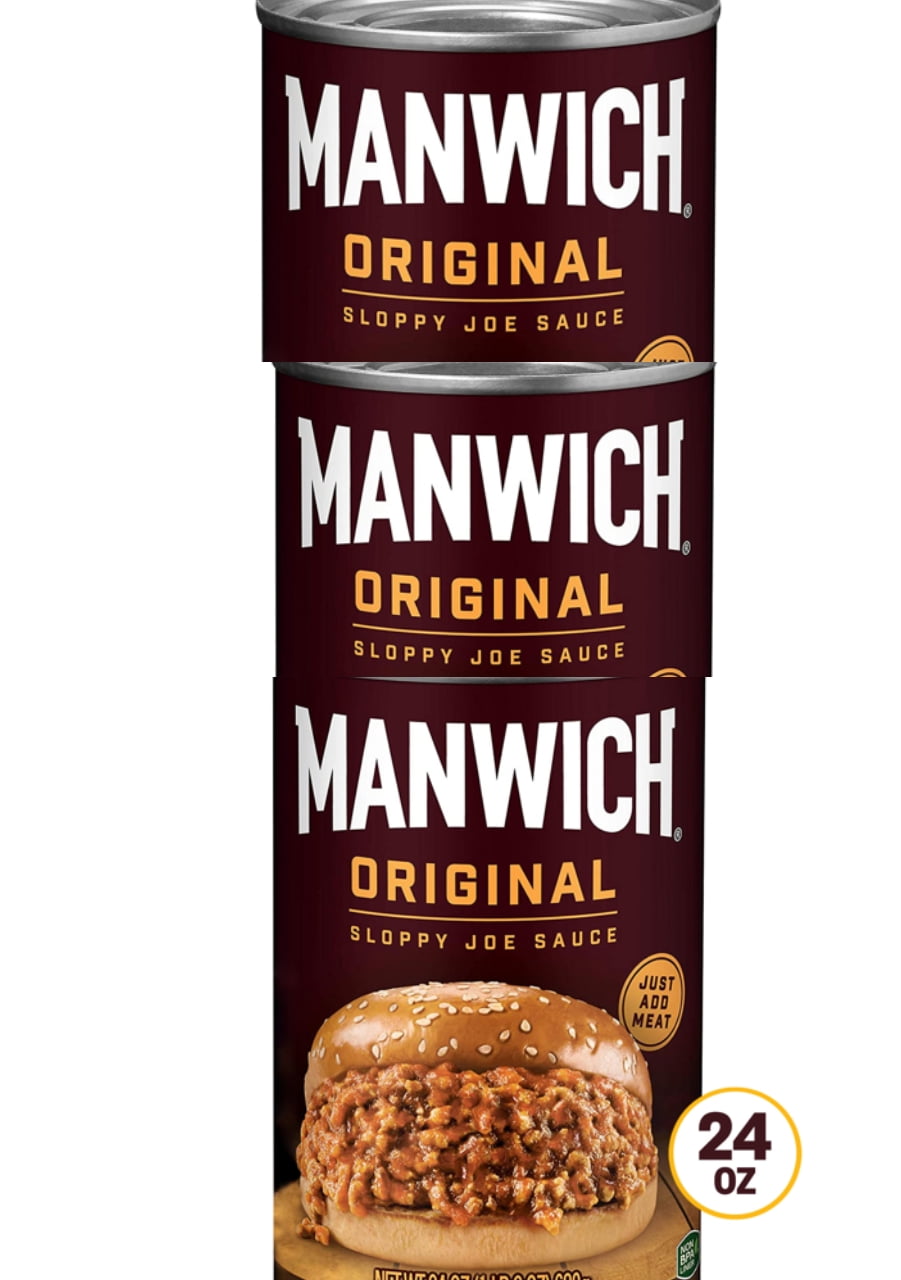 Manwich Original Sloppy Joe Sauce, Canned Sauce, 24 OZ pack of 3