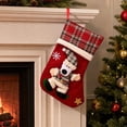 thumbnail image 6 of Oversized Plush Doll Christmas Stocking Gift Bag, Large Capacity Candy Treat Sack with Hanging Loop for Fireplace Mantel, Christmas Tree, Doorway and Holiday Party Display, Soft Plush Home Decor, 6 of 6