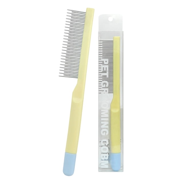 This Comb Equipped With Fine Teeth And Wide Teeth Is Specially Designed For Grooming The Of Cats And Dogs.