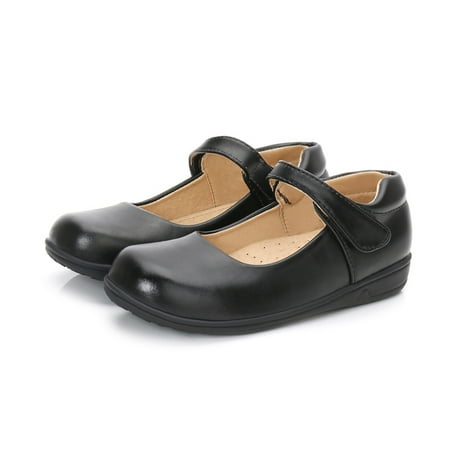 

TALKVE Fashion Summer And Autumn Girls Leather Shoes Boots Student Dress Shoes Performance Shoes Hook Loop Slip On Comfortable