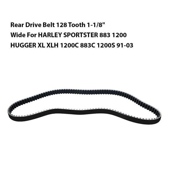 For 1991-2003 Harley Sportster 128T 1-1/8 Inch Rear Drive Belt 40022-91 Replaces