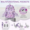 thumbnail image 4 of Inadays Kids Backpack School Backpacks for Teens 3PCS Set Middle School Bookbag Students Lightweight Durable Casual Outdoor Daypack College, 4 of 8