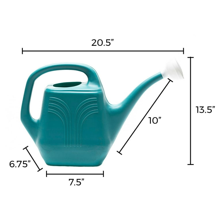 Bloem Teal 2.5 gal Plastic Watering Can Bloem Teal 2.5 gal Plastic Watering Can