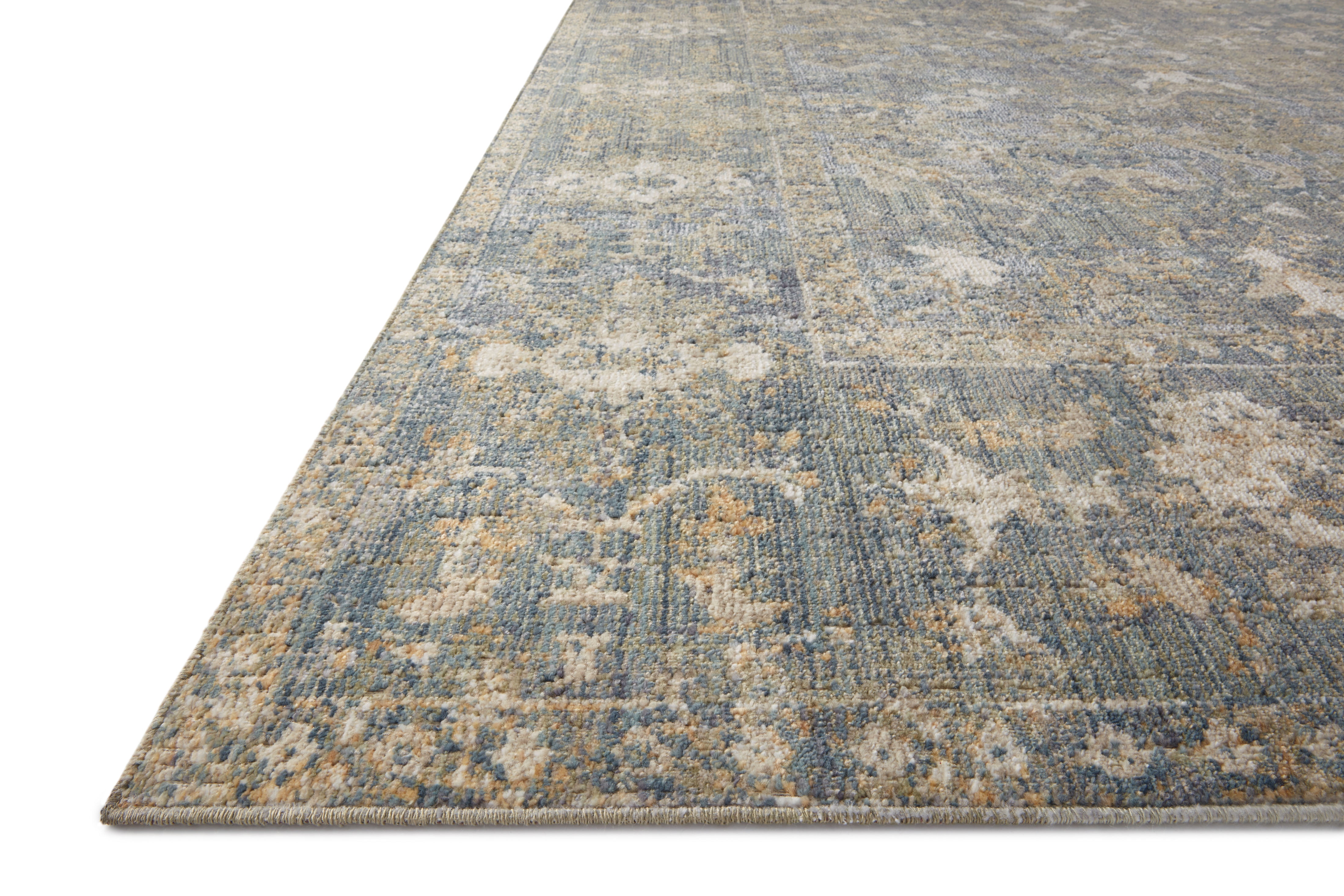Chris Loves Julia x Loloi Rosemarie Sand/Lagoon 10'-0" x 14'-0" Area Rug