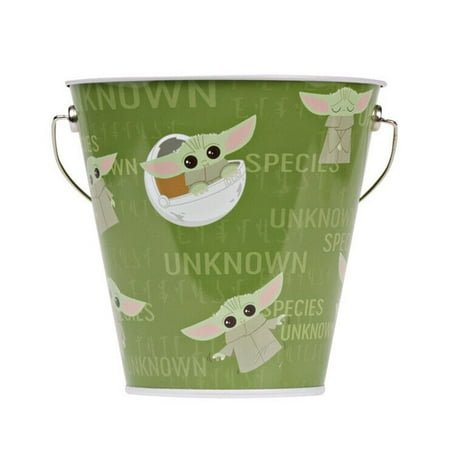 Mandalorian Grogu Baby Yoda Easter Bucket Pail Container