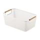 thumbnail image 3 of Cesta organizadora de almacenamiento hueca, cesta para ropa, organizador de escritorio decorativo Blanco, 3 of 9