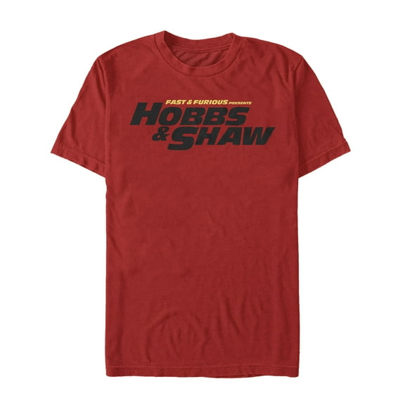Men's Fast & Furious Hobbs & Shaw Logo Graphic Tee Red Medium