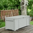 thumbnail image 6 of Dextrus 120 Gallon Outdoor Waterproof Deck Box for Cushions, Tools & Pool Accessories, 6 of 6