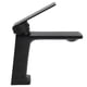 thumbnail image 2 of Grifo de lavabo G1/2, fregadero negro de lujo, grifo mezclador de agua fría y caliente para el baño del hogar, 2 of 10