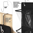 thumbnail image 4 of Organizador de zapatos Simple Houseware 24 bolsillos, paquete de 2 unidades, negro, 4 of 6
