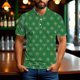 thumbnail image 5 of Blusa y camisa informal de manga corta con cuello vuelto y estampado de San Patricio para hombre., 5 of 6