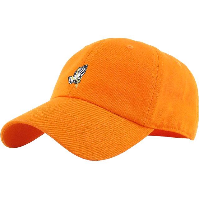 Praying Hands Rosary Dad Hat Baseball Cap Polo Style Adjustable