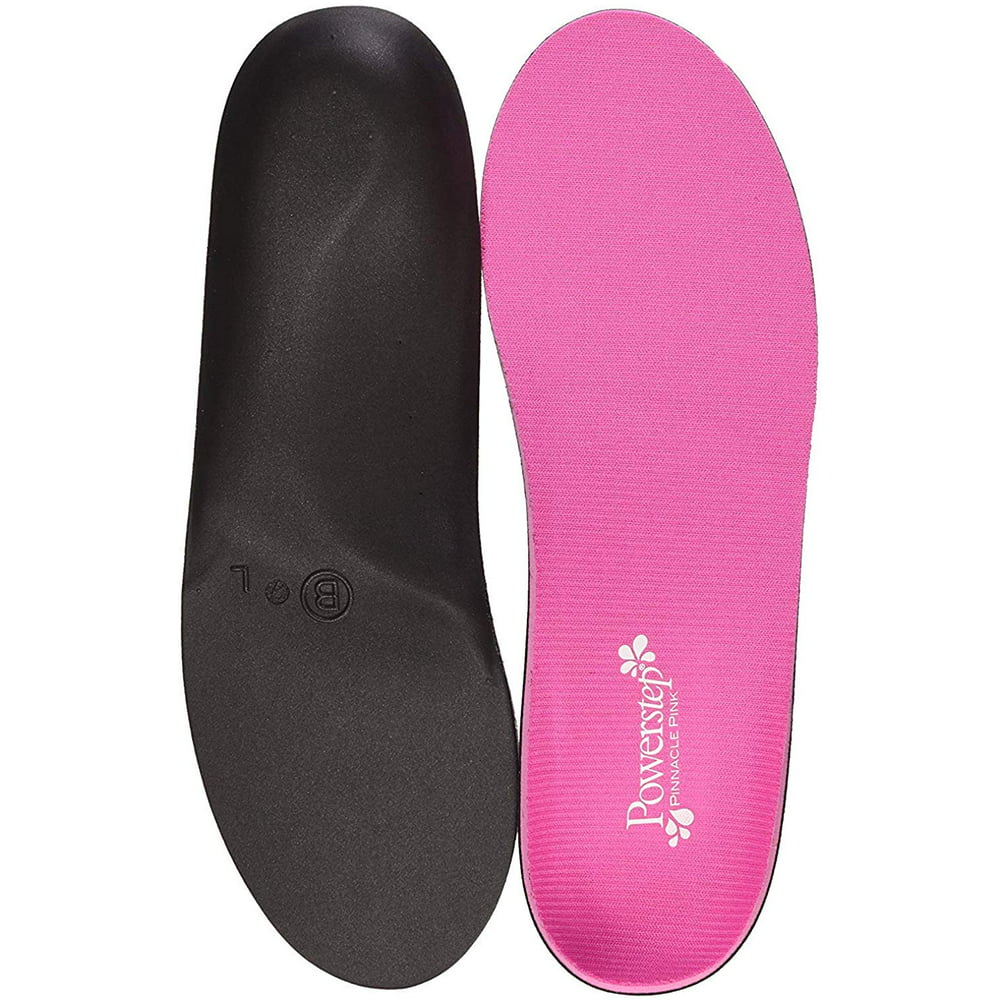 Arch Support Shoe Orthotic Inserts - Max Cushion - Pink - Womens 7-7.5 ...