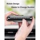 thumbnail image 3 of 2025 Metal Car Temporary Parking Card Hidden Double Sided Car Modeling Parking Phone Number Plate Car Sticker Parking Card Stop Auto Parts (1pcs-black, 3 of 5