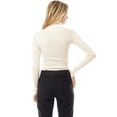thumbnail image 7 of MixMatchy Women's Long Sleeve Turtle Neck Fitted Crop Ribbed Knit Sweater, 7 of 7