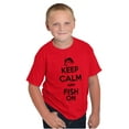 thumbnail image 4 of Keep Calm Fish On Fishing Enthusiast Boys Kids T Shirt Tees Tops Teen Brisco Brands M, 4 of 6
